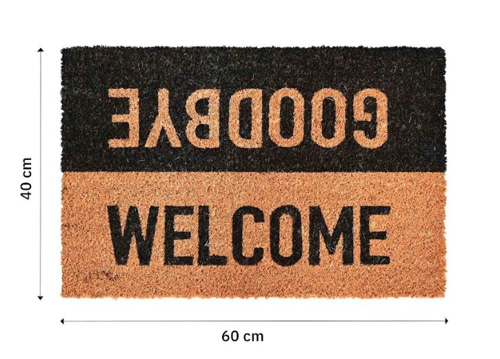 Bejárati szennyfogó szőnyeg PVC és kókusz 40x60cm Goodbye