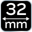 Aprító 32 mm, CRV, fa nyél 37-832