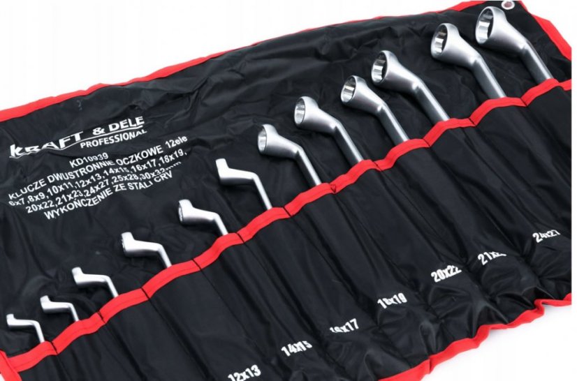 Chei inelare în ambalaj textil 6-32 mm, set de 12 buc KD10939