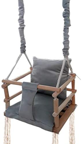 Gyerek fa hinta Simple Grey