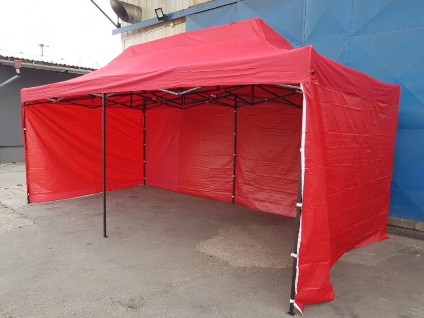 Cort pavilion pliabil 3x6 roșu SQ