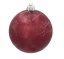 Karácsonyi gömbök 9db 8cm Burgundy