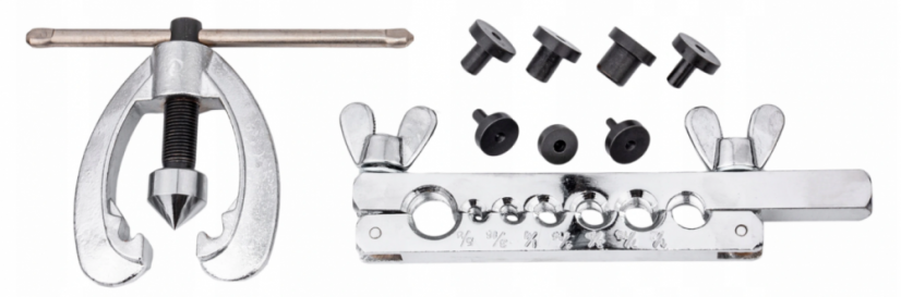Komplet za perforiranje za proizvodnjo zavornih cevi 9 kosov Tools