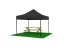 Cort pavilion pliabil 3x3 negru SQ LITE