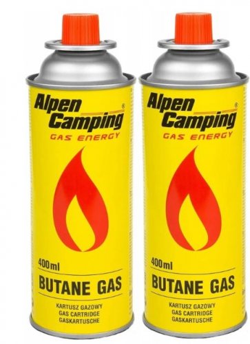 Kemping hordozható gázfőző Mont Blanc - 2 utántöltő palack