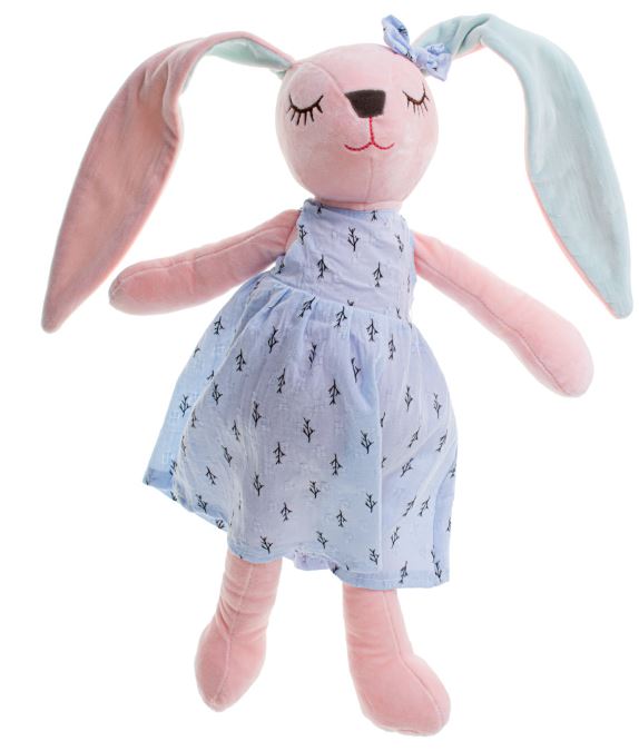 Plüss nyuszi 52cm Blue Dress