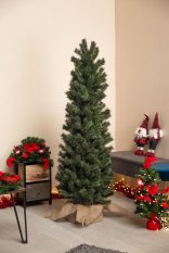 Božično drevo 150cm v ovitku iz jute