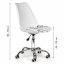 Pisarniški stol bele barve v skandinavskem slogu BASIC