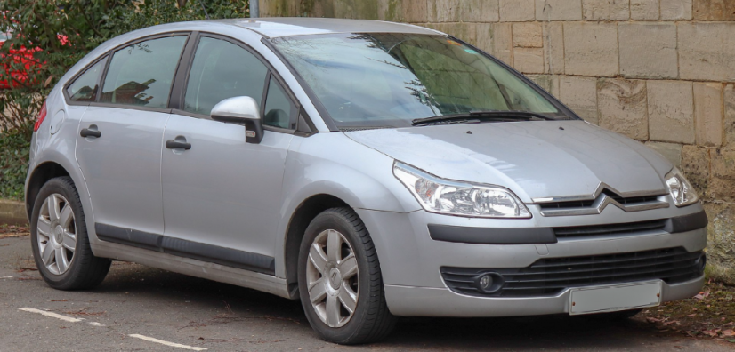 Könyöktámasz Citroen C4 2004-2010 1. generáció, fekete, textil borítás