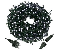 Leuchtende Weihnachtskette 18m 300 LED Kaltweiß