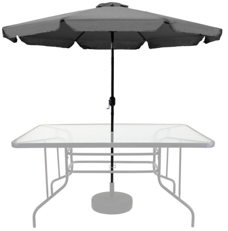 Vrtni senčnik zložljiv 300cm temno siv