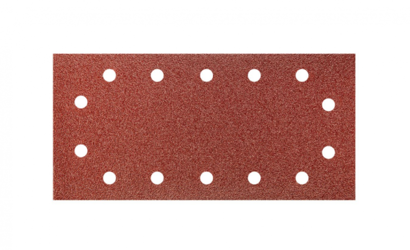 Csiszolópapír 115x230 mm, K100, 5 db, lyukakkal