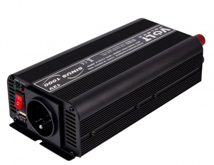 Feszültség átalakító 1000 12V/230V 500W 1000VA