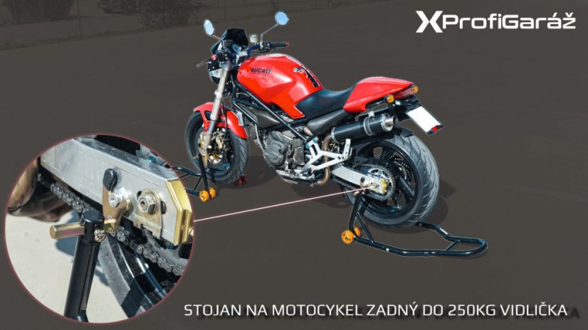 Suport pentru motociclete spate de până la 250 kg VIDLIČKA