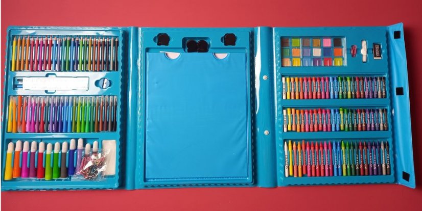 Művészi festőkészlet gyerekeknek 208 db kék