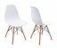 Jedilni stoli 4 kosi beli skandinavski stil Classic