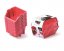 Пластмасови кутии 118x98x70mm Червено 10бр.