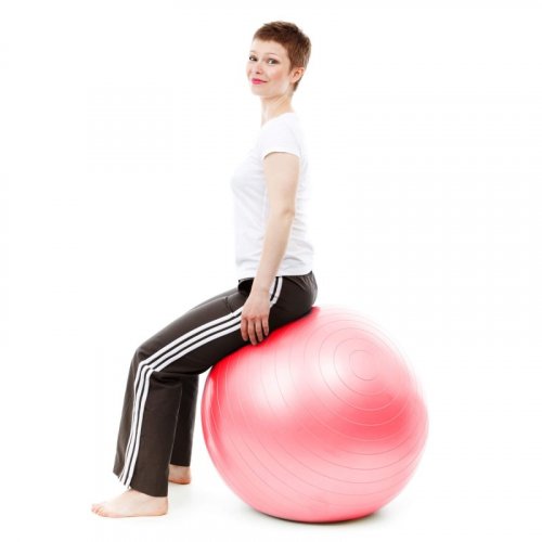 Fit Ball 75cm mit Pumpe Pink