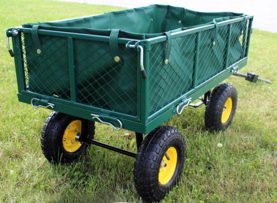 Градинска количка 300 кг Зелена