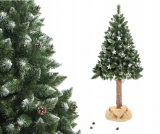 Božićno drvce na panju Bor 190cm s češerima Luxury Diamond