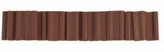 Belátásgátló szalag rögzítő klipsz 4,75cm, brown, 40db