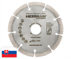 Disc diamant HERMAN BD-20 Agressa 125x22.2mm / H=7mm