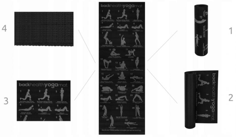 Saltea Youga Yoga Mat Black