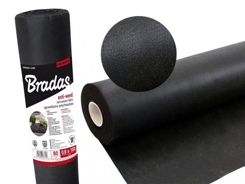 Agrotextil 1x100m 80g/m2 cu filtru UV, negru