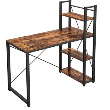 Birou cu raft Wood RUSTIC