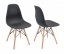 Set de scaune negre în stil scandinav CLASSIC 3 + 1 GRATIS!