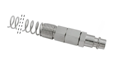 Brza spojnica 1/4" muški - vanjski navoj sa zaštitnom oprugom 10x6mm