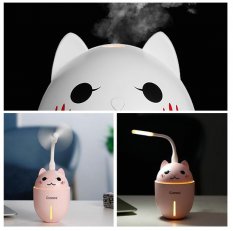 Difuzor de aromă LED USB 4în1 320 ml WHITE CAT