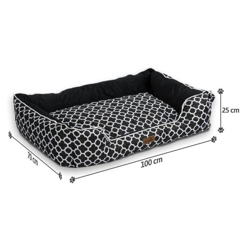 Krevet za psa Black Lucky 100 x 70 cm XL