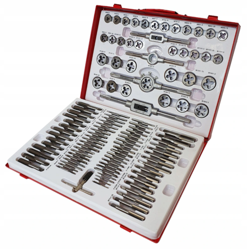 Gewindebohrer- und Schneider Profi-Set M2-M18 110 Stk.