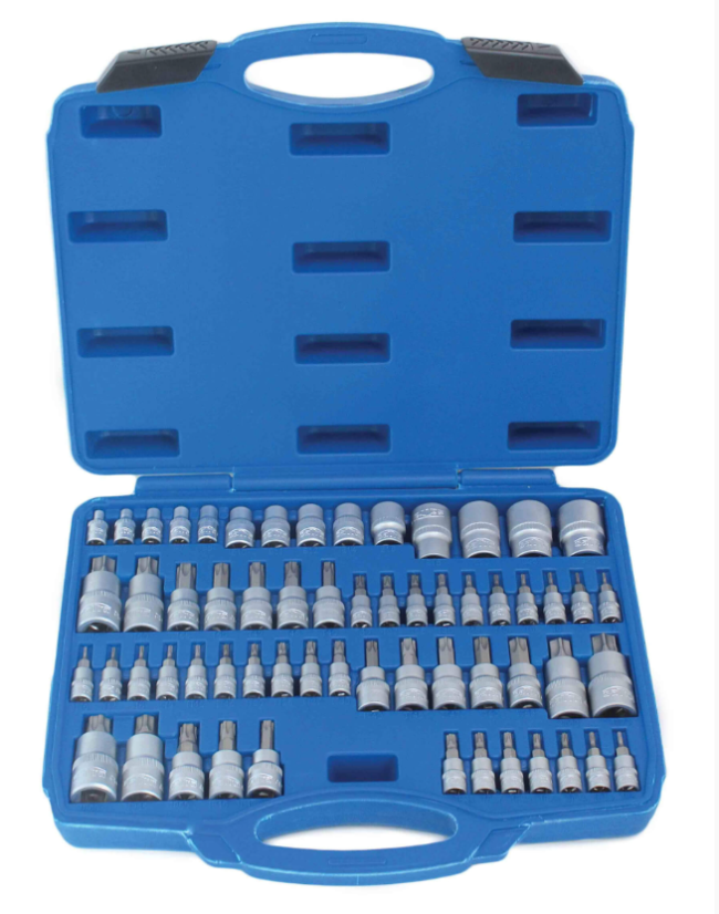 TORX 1/4´´ 3/8" 1/2" S-ST60B dugókulcs és dugókulcs készlet TORX 1/4´´ 3/8" 1/2" S-ST60B