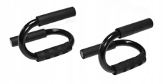 Liegestützgriffe Push Up Bar Metal Black