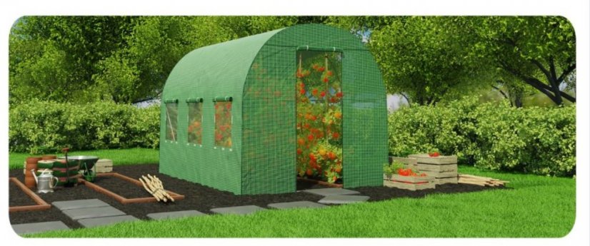 Garten Foliengewächshaus 2x3,5m mit UV-Filter STANDARD