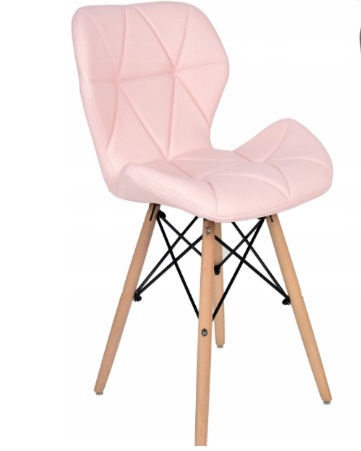 Esszimmerstühle aus Leder 4St. Rose