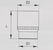 Nastavak 1/4" 6 mm dugi YT-1417