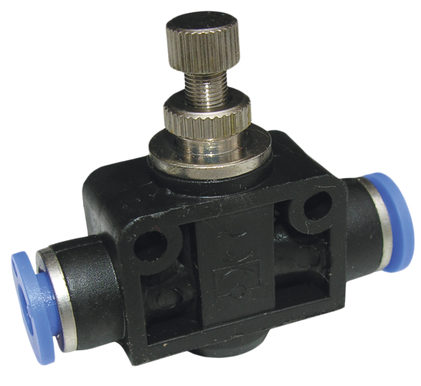Pneumatikus csatlakozó AUTO 6mm-es vezérlőszeleppel