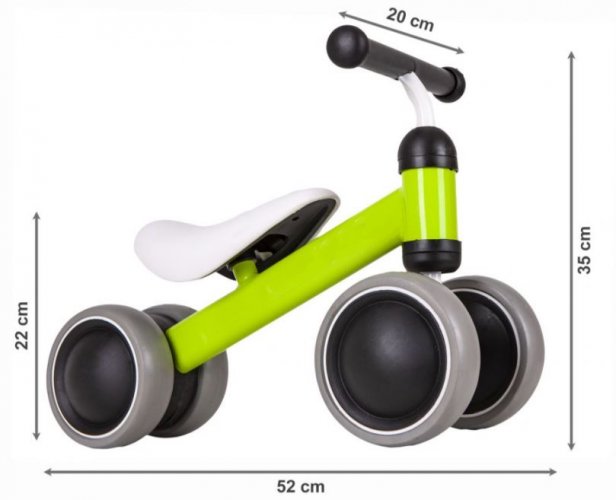 Bicicletă fără pedale, pentru copii Green Mini