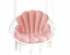 Stuhlkissen Velvet Pink Shell