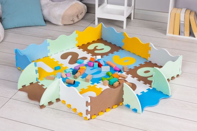 Hab puzzle - oktató szőnyeg 114x87cm Color number