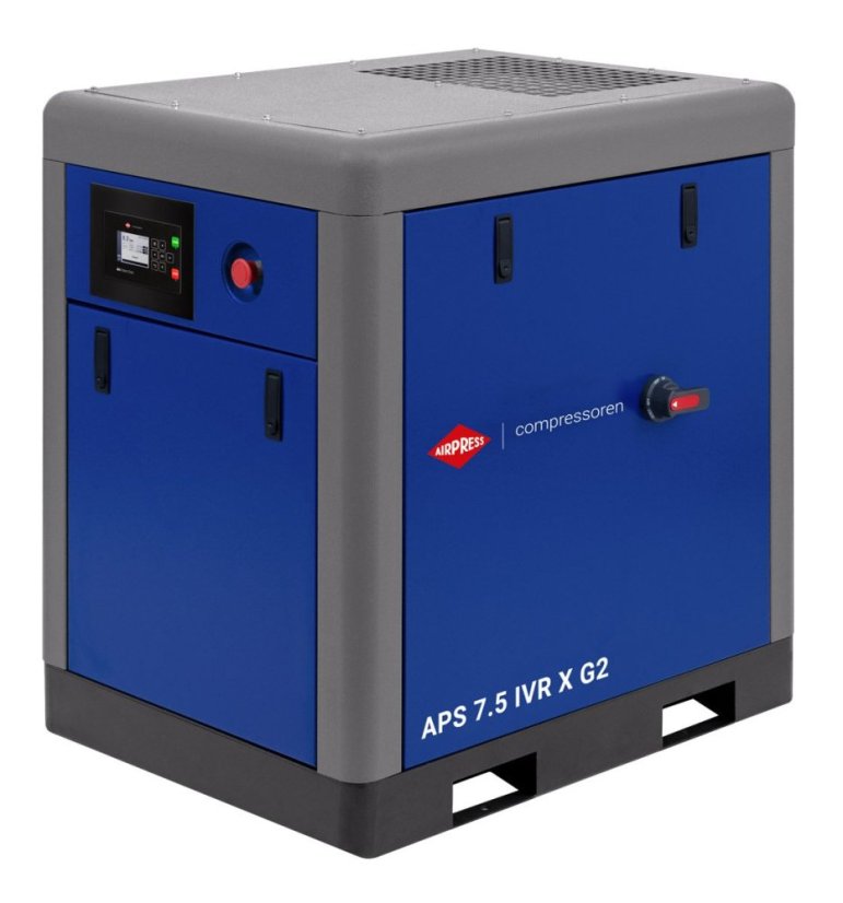 Csavarkompresszor APS X 7.5 IVR G2 10 bar 7,5 LE/5,5 kW 290-790 l/min 369407-IVR-G2
