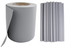 Senčilna folija za ograjo 19cm x 35m Light grey 450g/m2 + sponke