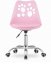Pisarniški stol roza, skandinavski stil PAW Basic