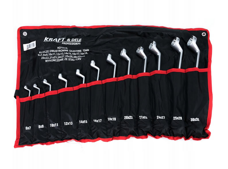 Chei inelare în ambalaj textil 6-32 mm, set de 12 buc KD10939