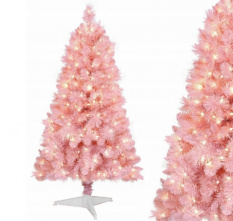 Rózsaszín karácsonyfa - Jegenyefenyő 180cm Classic