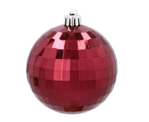 Karácsonyi gömbök 9db 8cm Burgundy