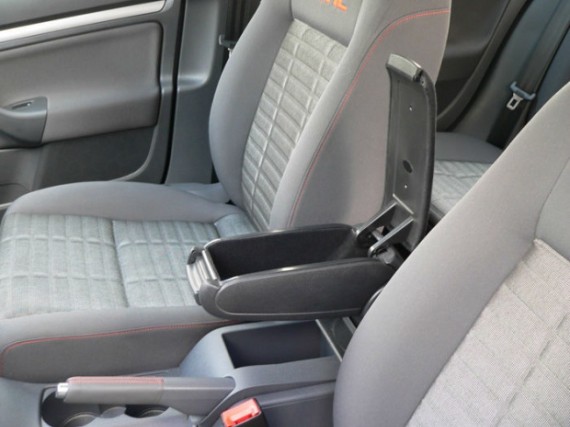 Könyöktámasz VW GOLF 5 (1K), fekete, textil borítás